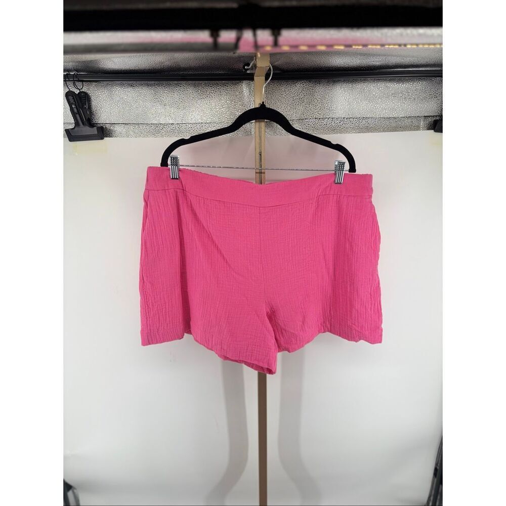 Boden Double Cloth Shorts Pink Size 16-18 Cotton Gauzy